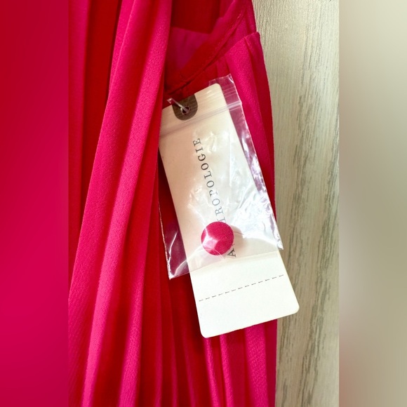 MAEVE - WOMEN'S 4 PINK ROSE SLEEVELESS ROUND NECK  PLEATED LAYERED DRESS NWT - Picture 8 of 10